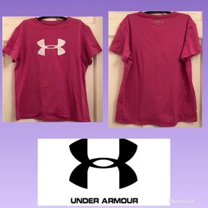 Pink Under Armour shirt